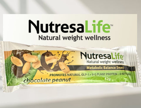 NutresaLife™ Metabolic Calm Crave Bar | Chocolate Peanut Flavor | 14 bars (42 g ea.)